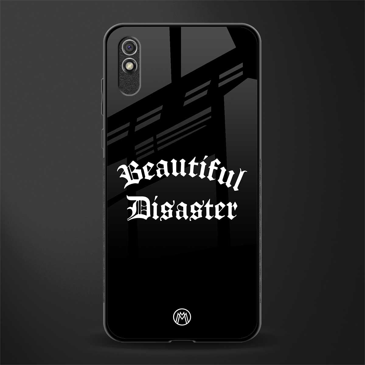 beautiful disaster glass case for redmi 9a image
