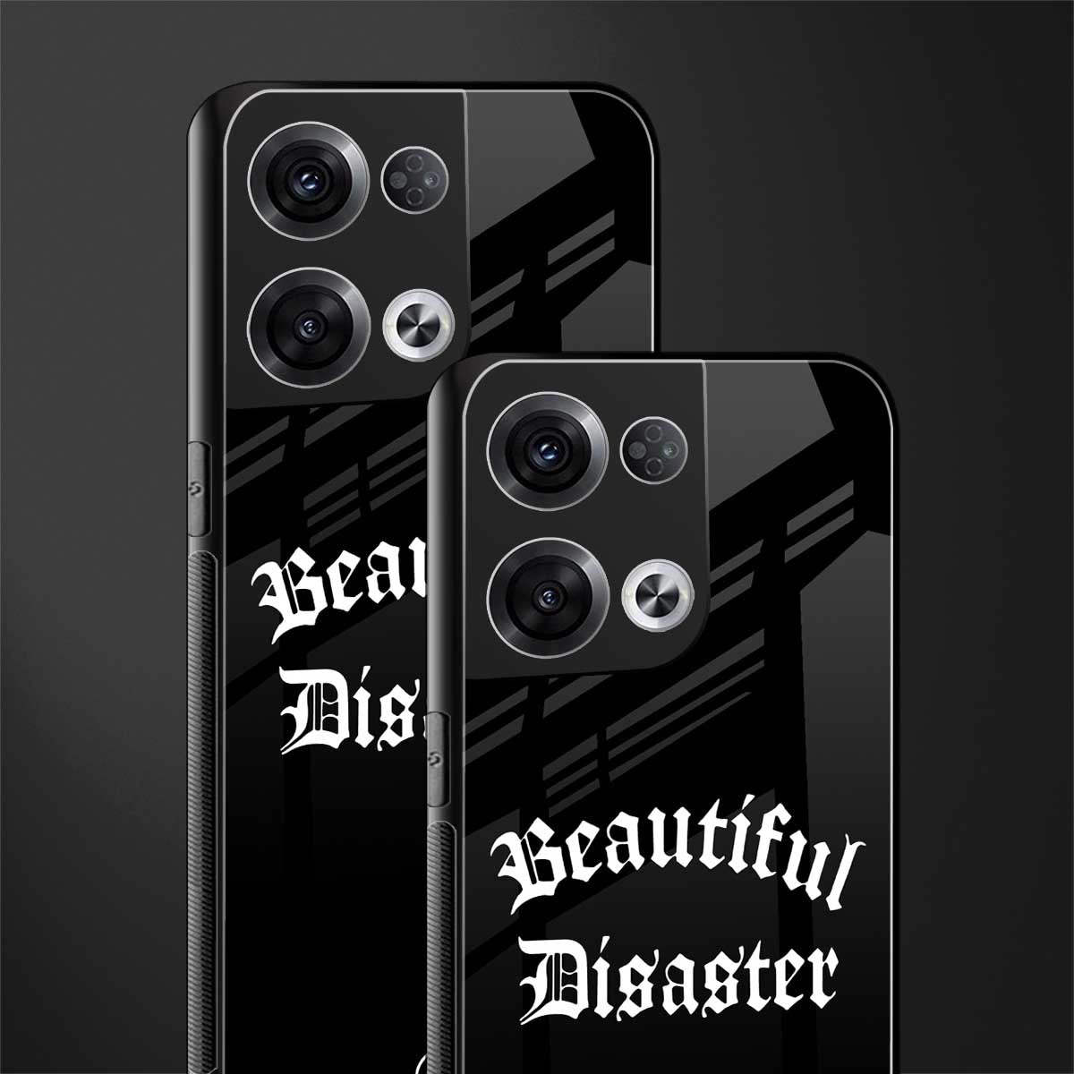beautiful disaster back phone cover | glass case for oppo reno 8 pro