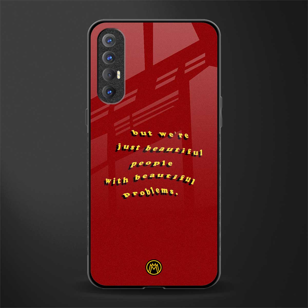 beautiful people with beautiful problems glass case for oppo reno 3 pro image