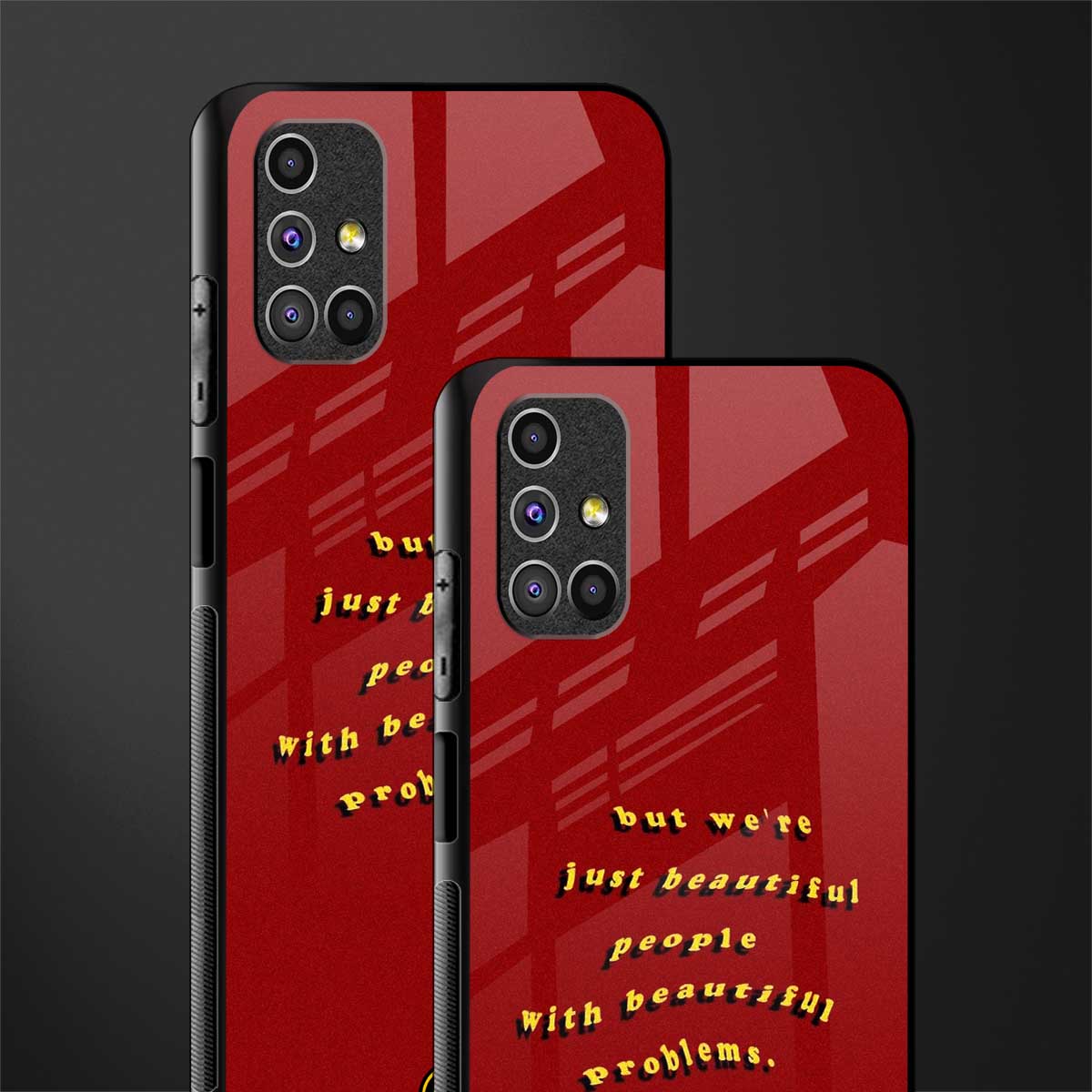 beautiful people with beautiful problems glass case for samsung galaxy m51 image-2