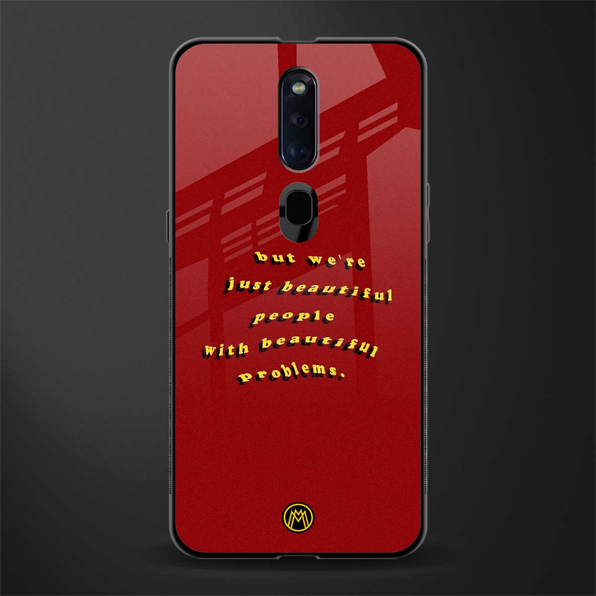 beautiful people with beautiful problems glass case for oppo f11 pro image