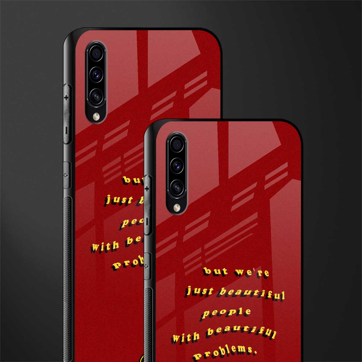 beautiful people with beautiful problems glass case for samsung galaxy a70 image-2