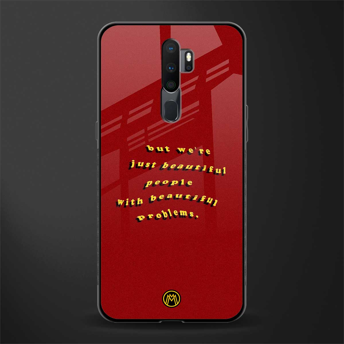 beautiful people with beautiful problems glass case for oppo a9 2020 image
