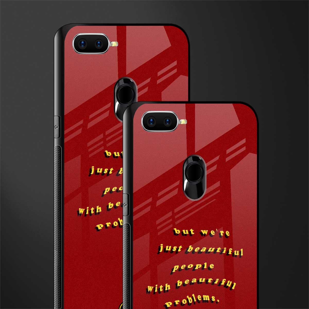 beautiful people with beautiful problems glass case for oppo a5s image-2