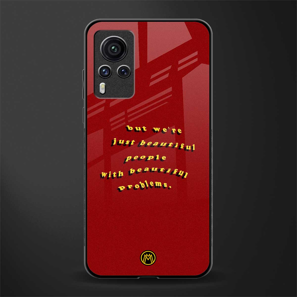 beautiful people with beautiful problems glass case for vivo x60 pro image