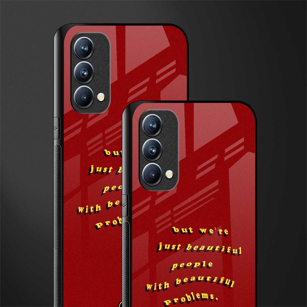 beautiful people with beautiful problems glass case for oppo f19 image-2