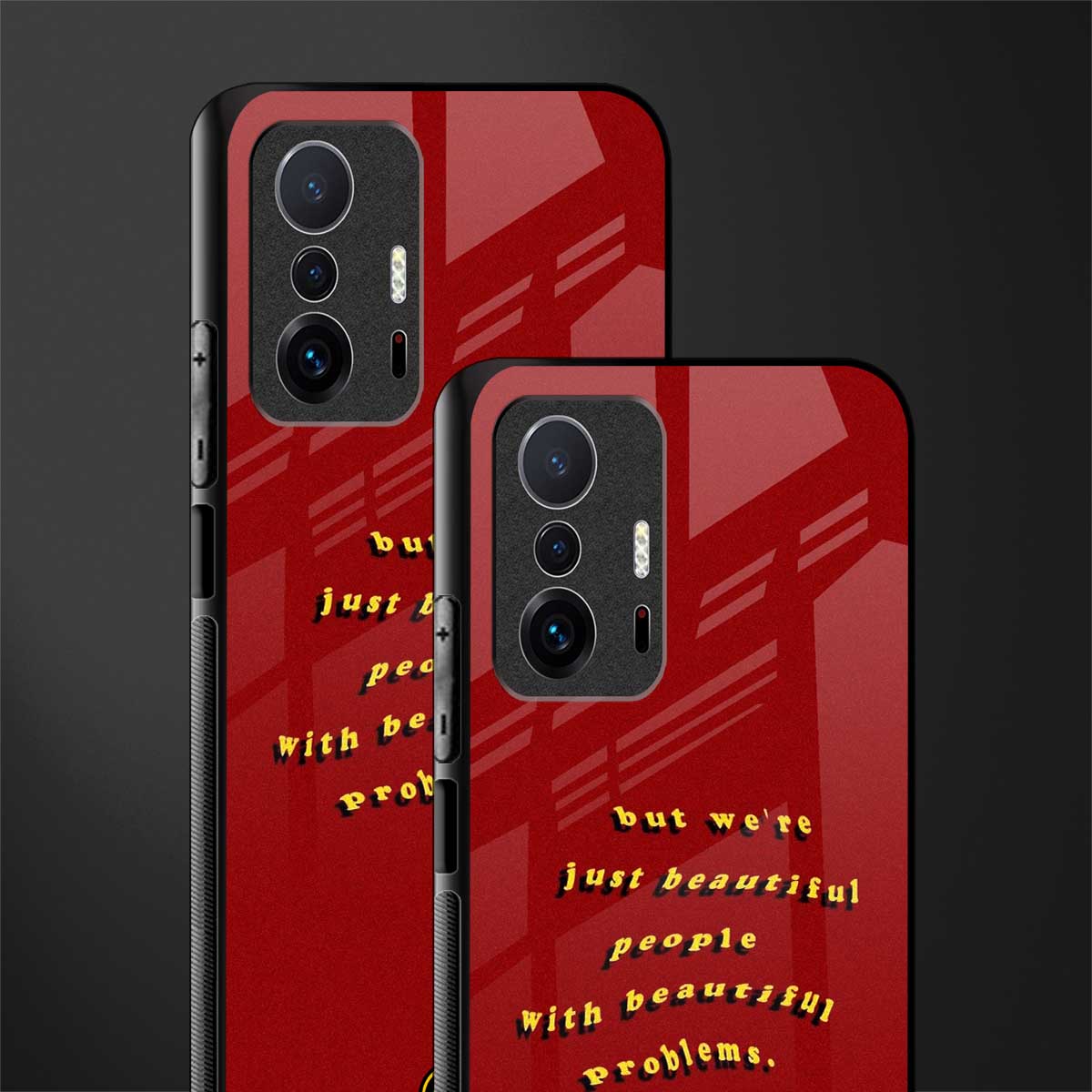 beautiful people with beautiful problems glass case for mi 11t pro 5g image-2