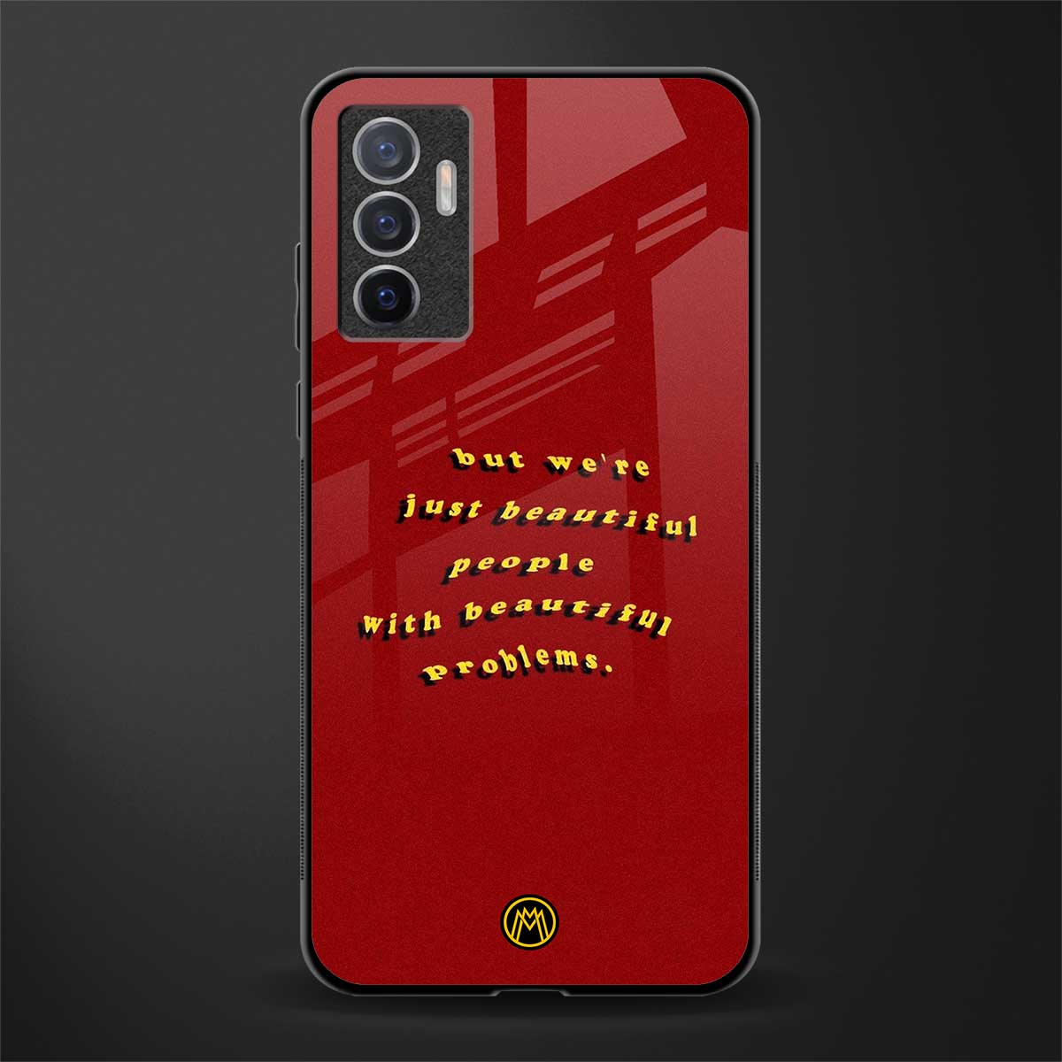 beautiful people with beautiful problems glass case for vivo v23e image