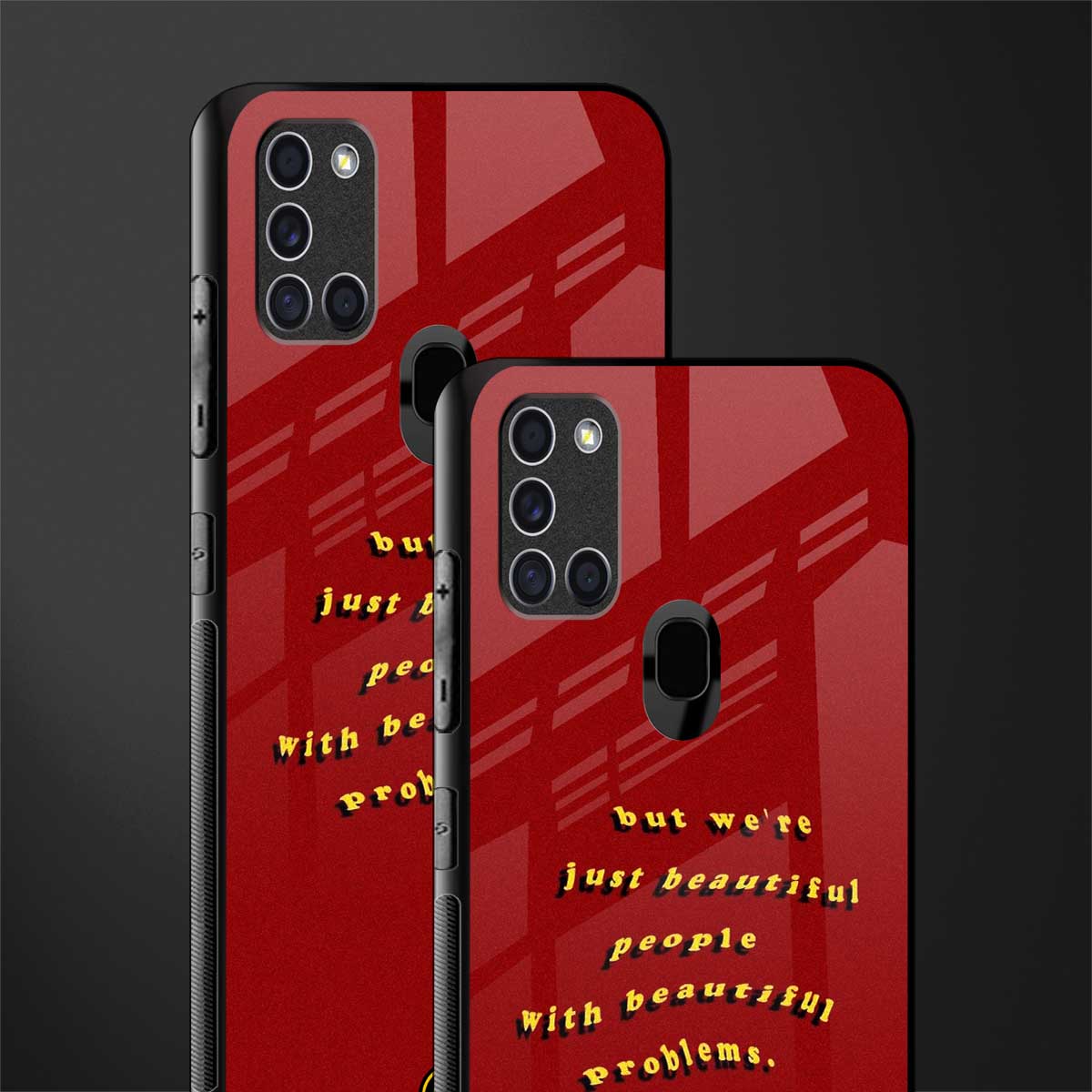 beautiful people with beautiful problems glass case for samsung galaxy a21s image-2