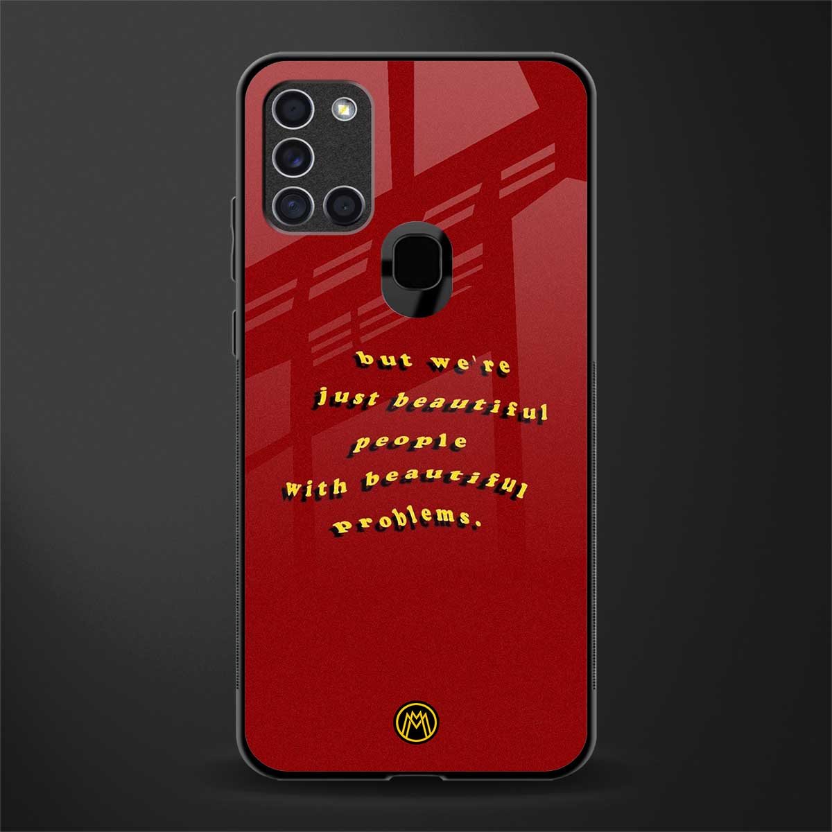 beautiful people with beautiful problems glass case for samsung galaxy a21s image