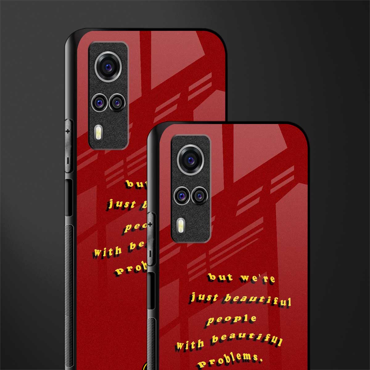 beautiful people with beautiful problems glass case for vivo y51 image-2