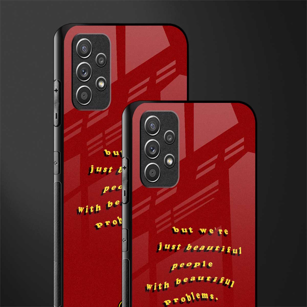 beautiful people with beautiful problems glass case for samsung galaxy a32 4g image-2