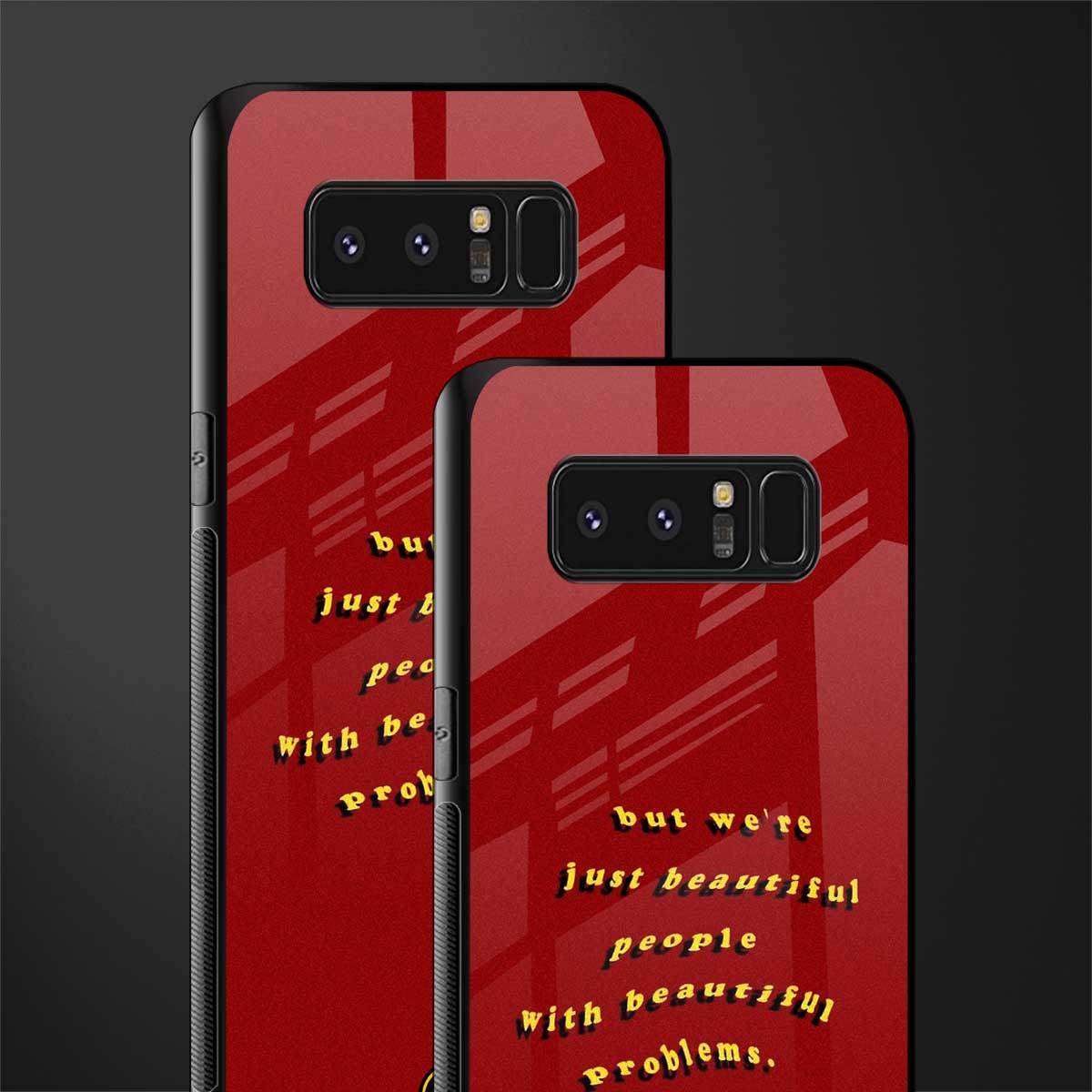 beautiful people with beautiful problems glass case for samsung galaxy note 8 image-2