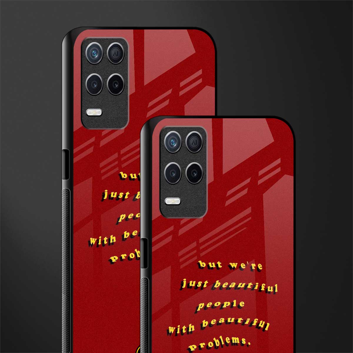 beautiful people with beautiful problems glass case for realme narzo 30 5g image-2