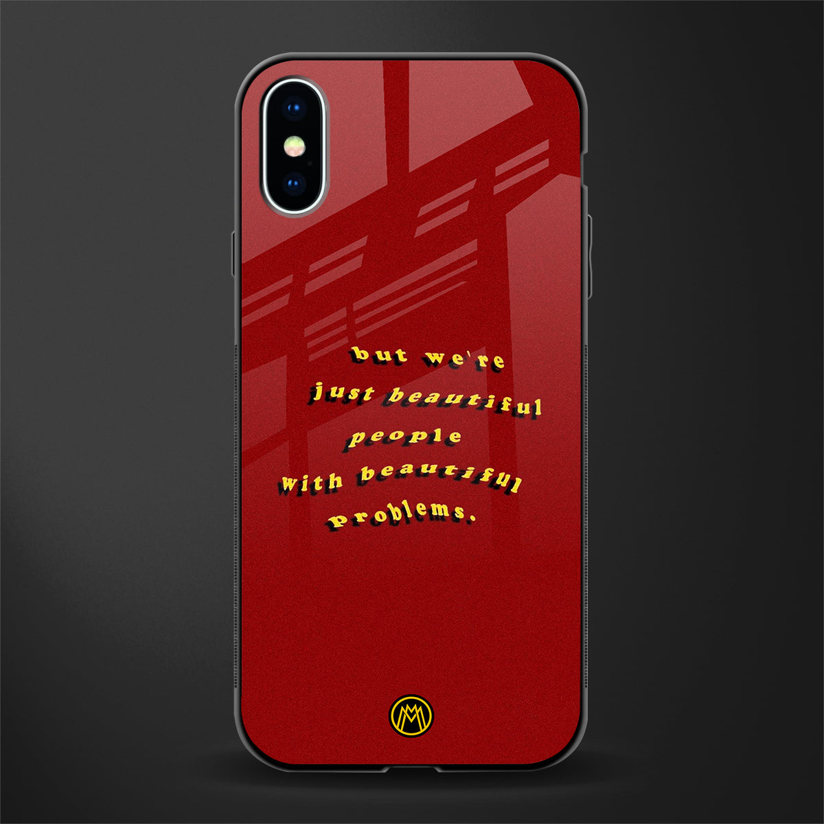 beautiful people with beautiful problems glass case for iphone x image