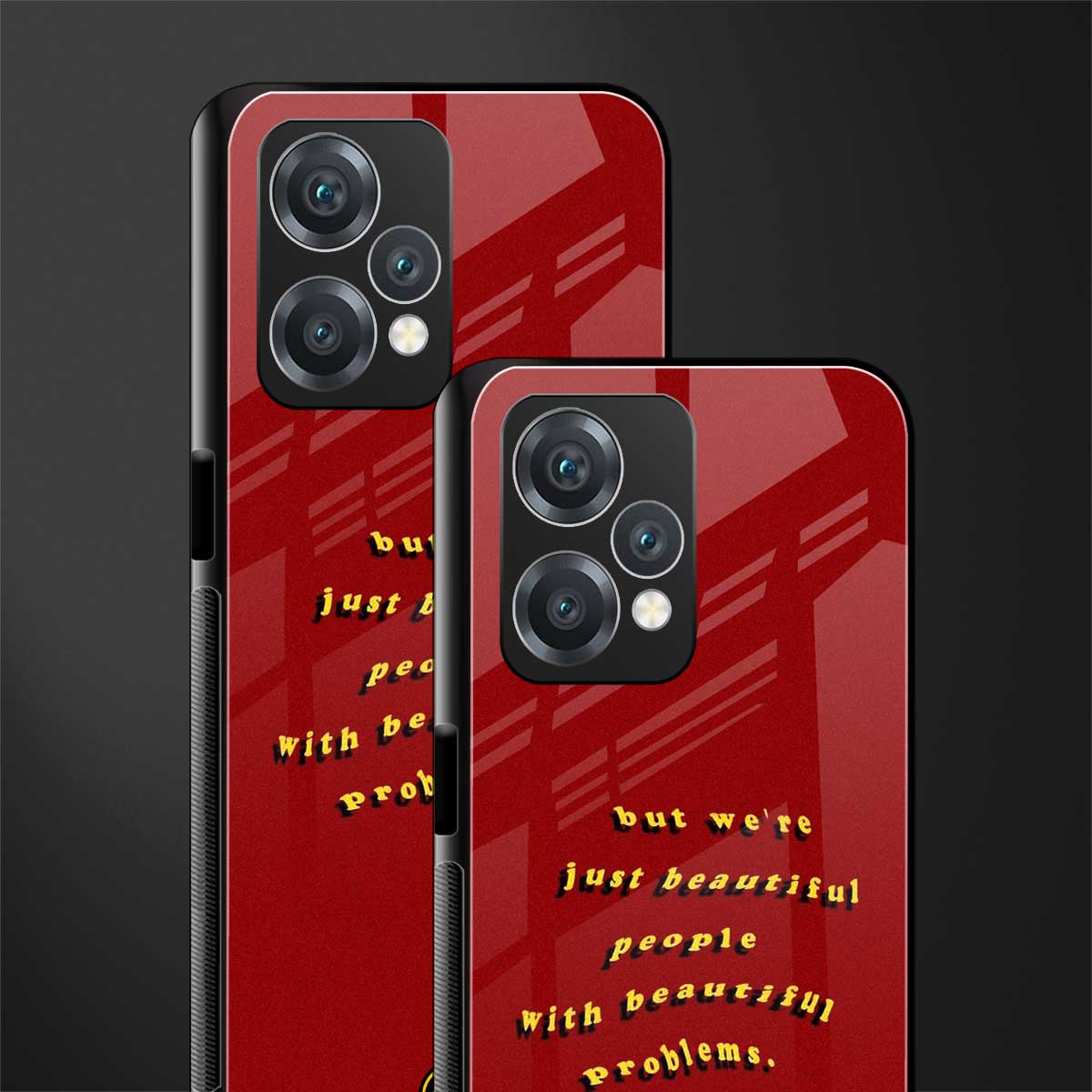 beautiful people with beautiful problems back phone cover | glass case for oneplus nord ce 2 lite 5g