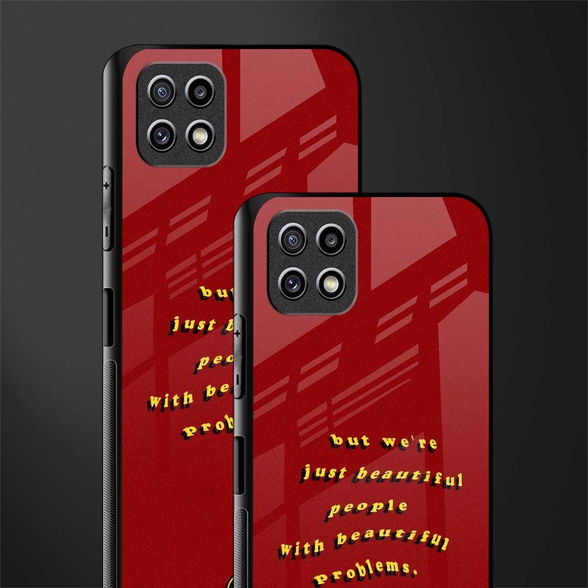 beautiful people with beautiful problems back phone cover | glass case for samsung galaxy f42