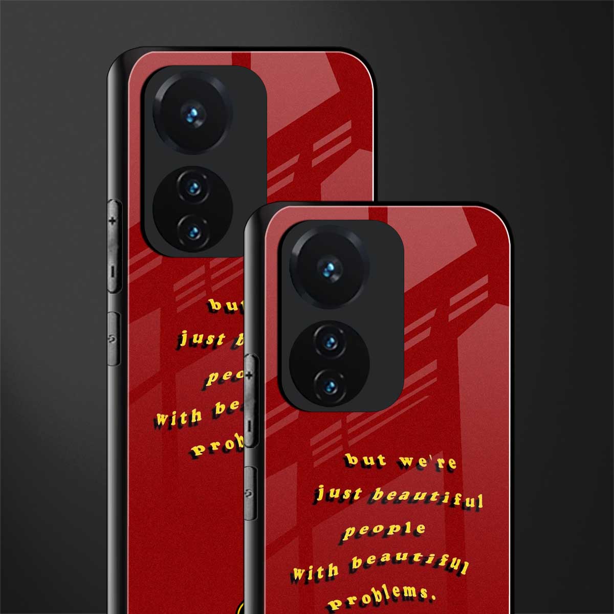 beautiful people with beautiful problems back phone cover | glass case for vivo t1 44w 4g