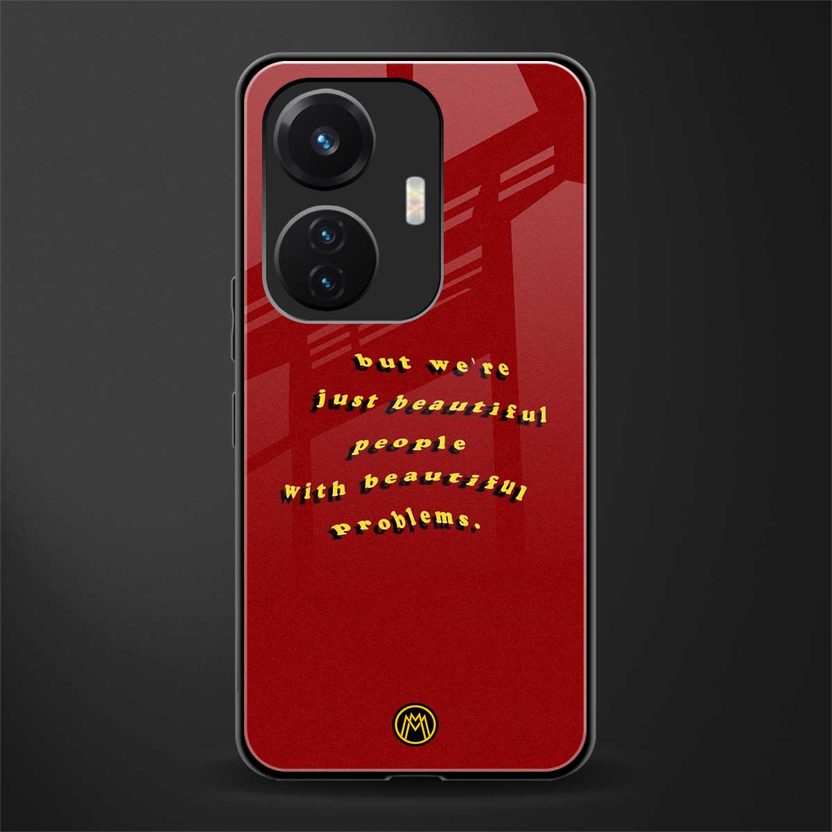 beautiful people with beautiful problems back phone cover | glass case for vivo t1 44w 4g