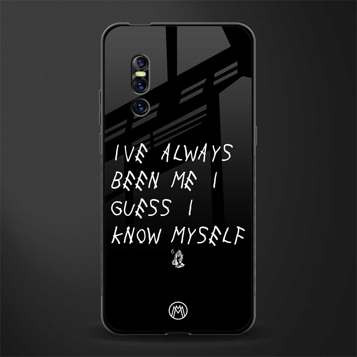 being myself glass case for vivo v15 pro image
