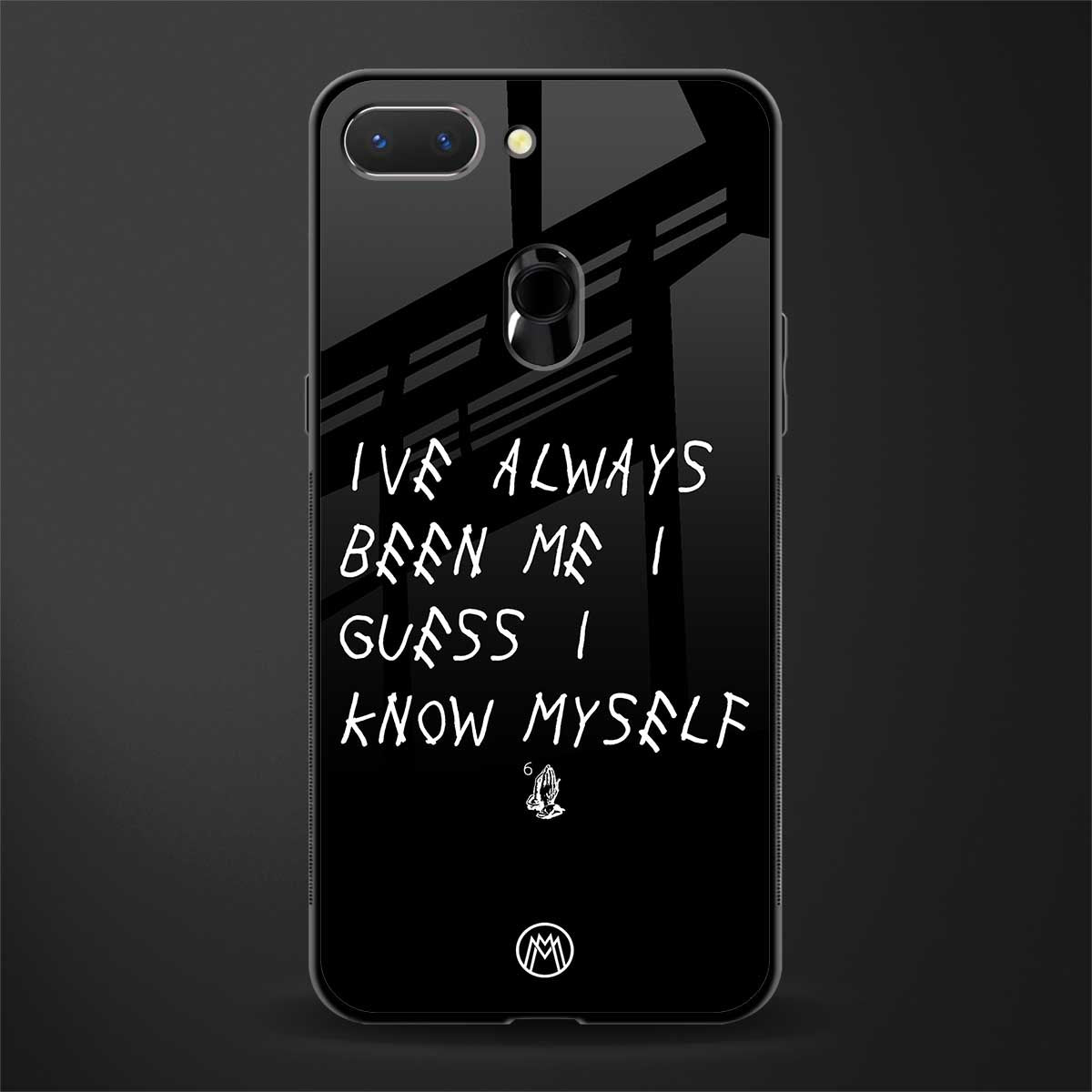 being myself glass case for oppo a5 image