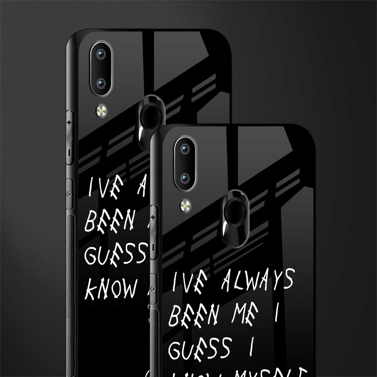 being myself glass case for vivo y91 image-2