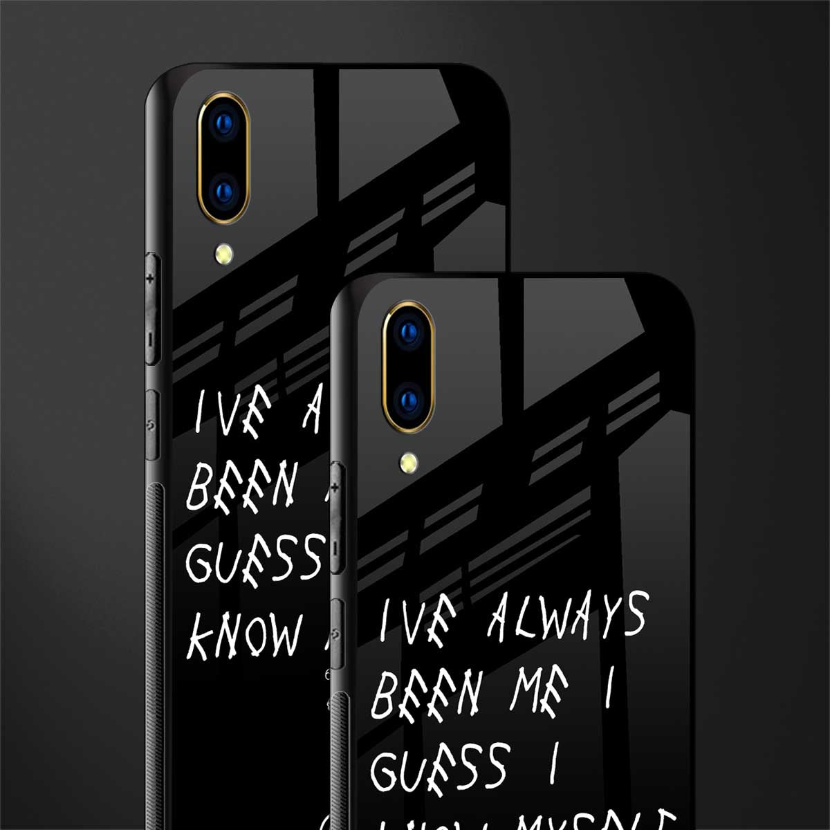 being myself glass case for vivo v11 pro image-2