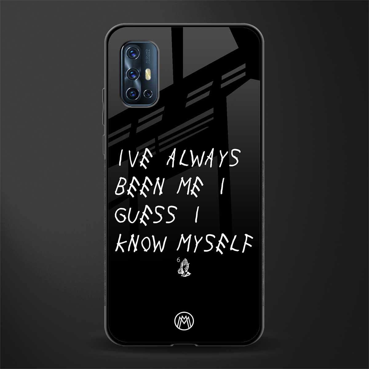 being myself glass case for vivo v17 image