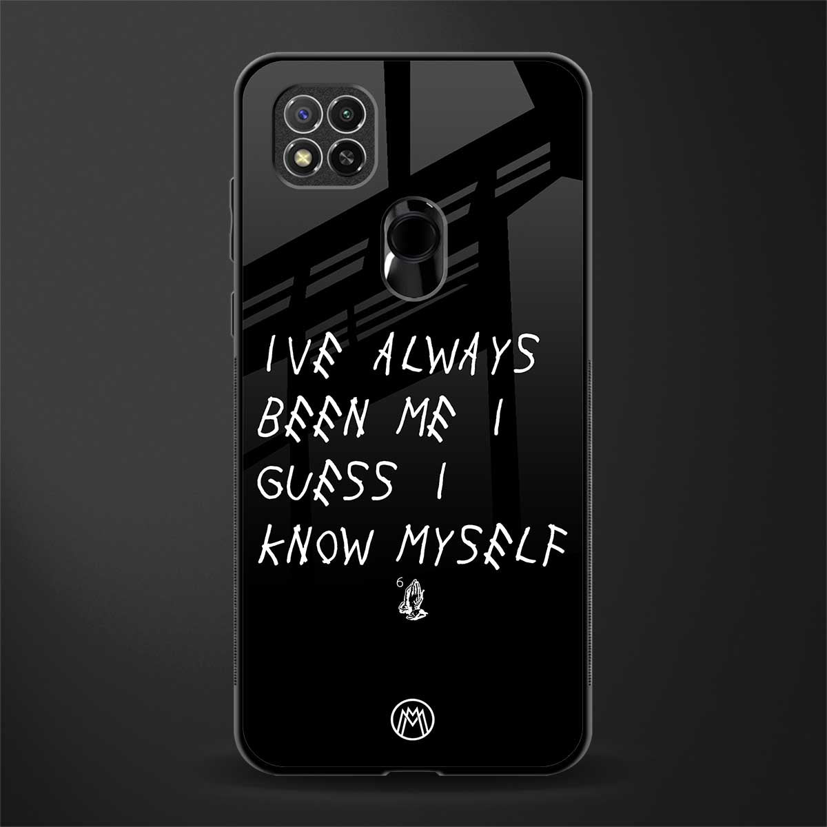 being myself glass case for redmi 9 image