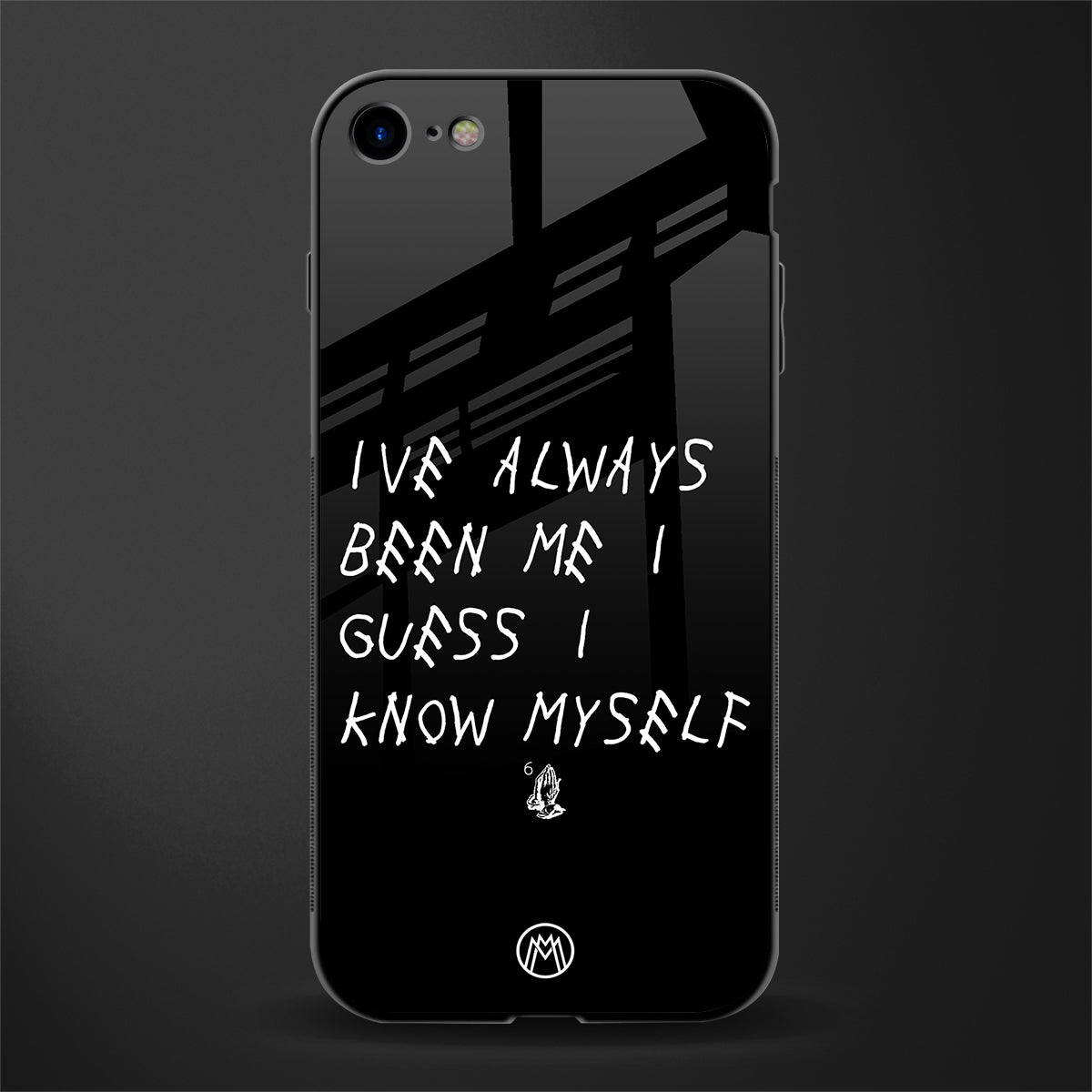 being myself glass case for iphone se 2020 image