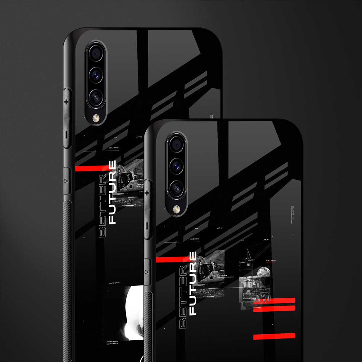 better future dark aesthetic glass case for samsung galaxy a30s image-2