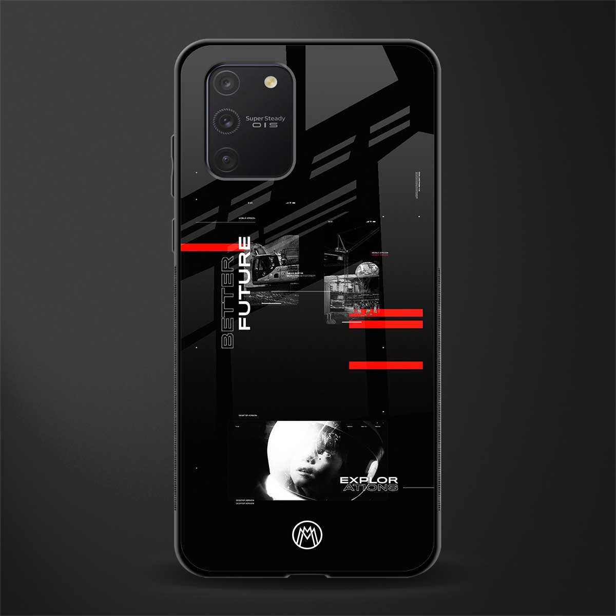 better future dark aesthetic glass case for samsung galaxy s10 lite image