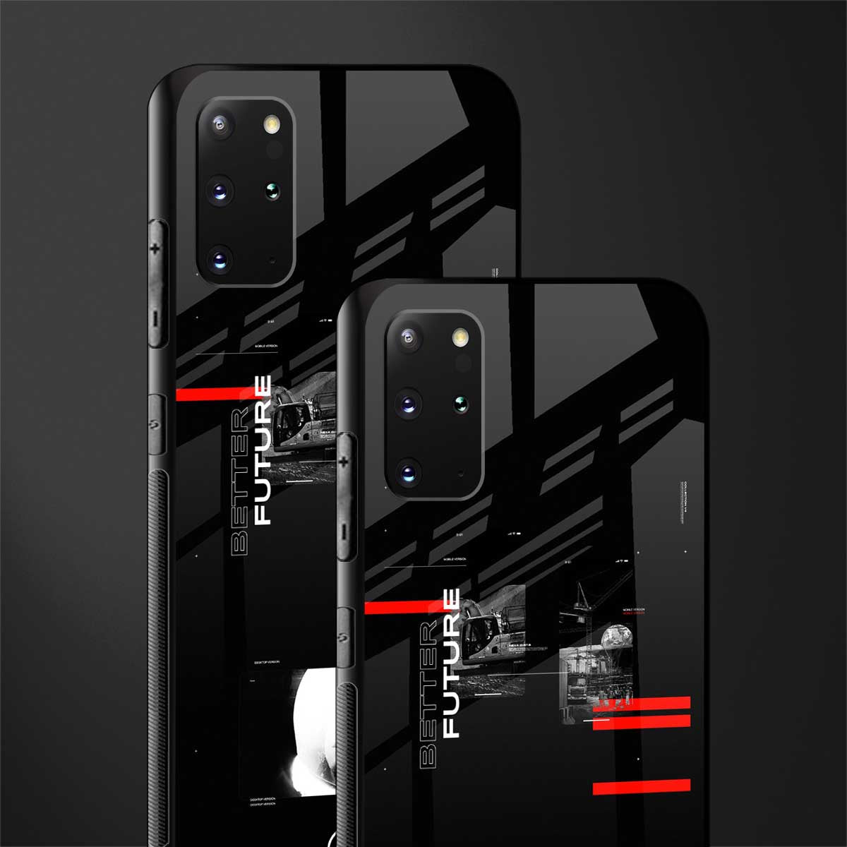better future dark aesthetic glass case for samsung galaxy s20 plus image-2