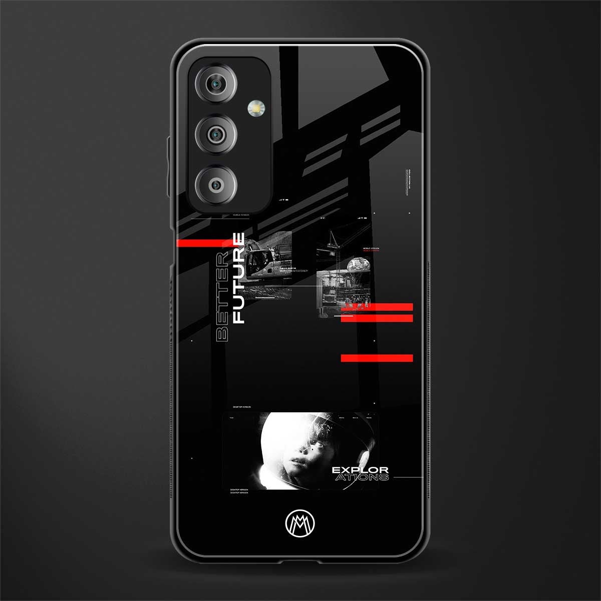 better future dark aesthetic back phone cover | glass case for samsung galaxy f23 5g