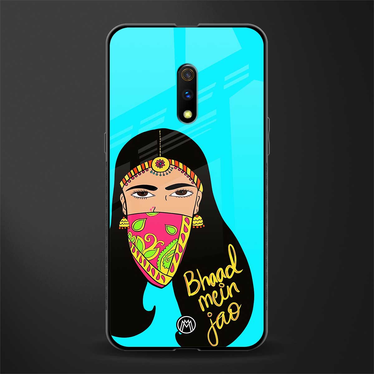 bhaad mein jao glass case for oppo k3 image
