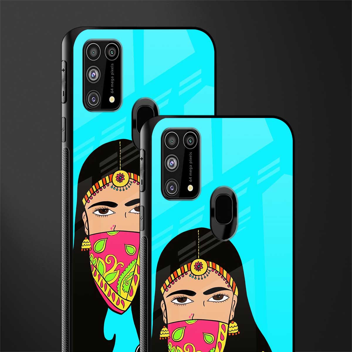 bhaad mein jao glass case for samsung galaxy f41 image-2
