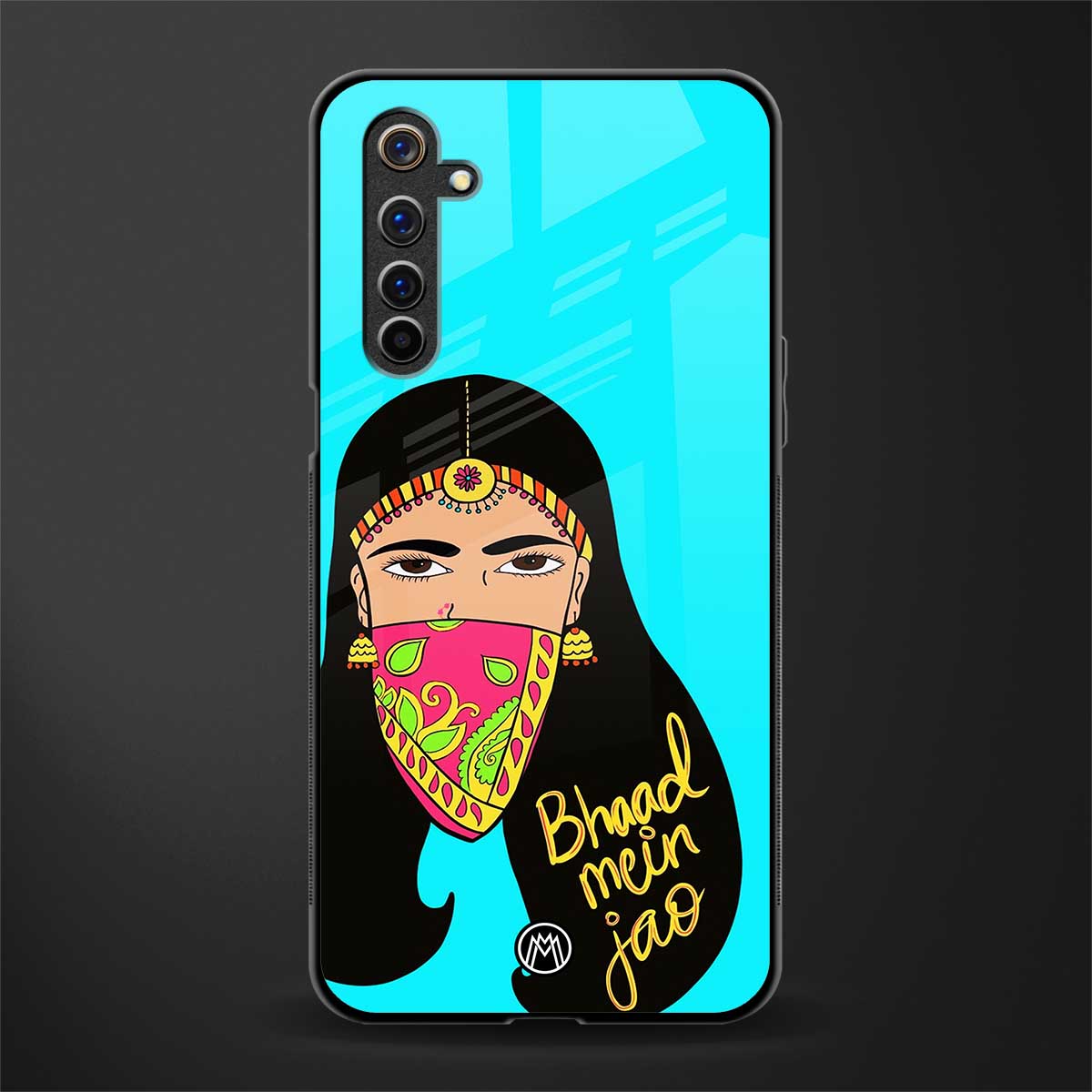 bhaad mein jao glass case for realme 6i image