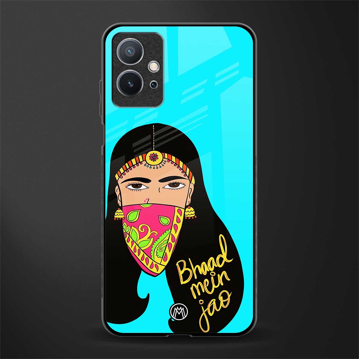 bhaad mein jao glass case for vivo y75 5g image