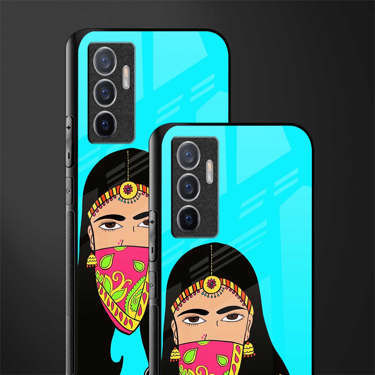 bhaad mein jao glass case for vivo v23e image-2