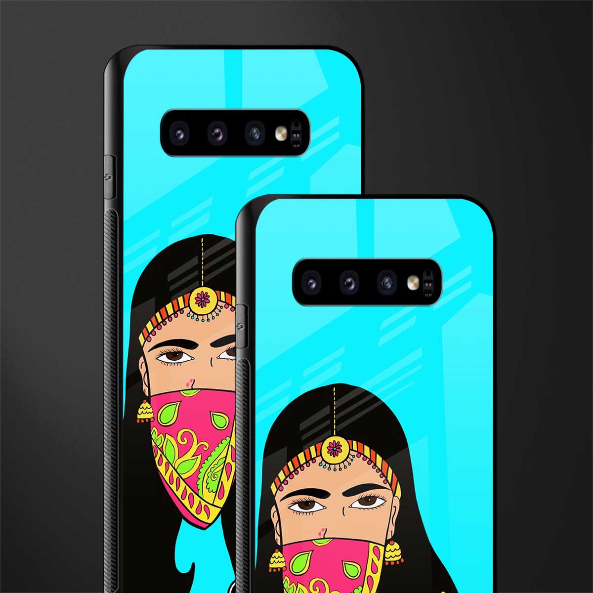 bhaad mein jao glass case for samsung galaxy s10 plus image-2