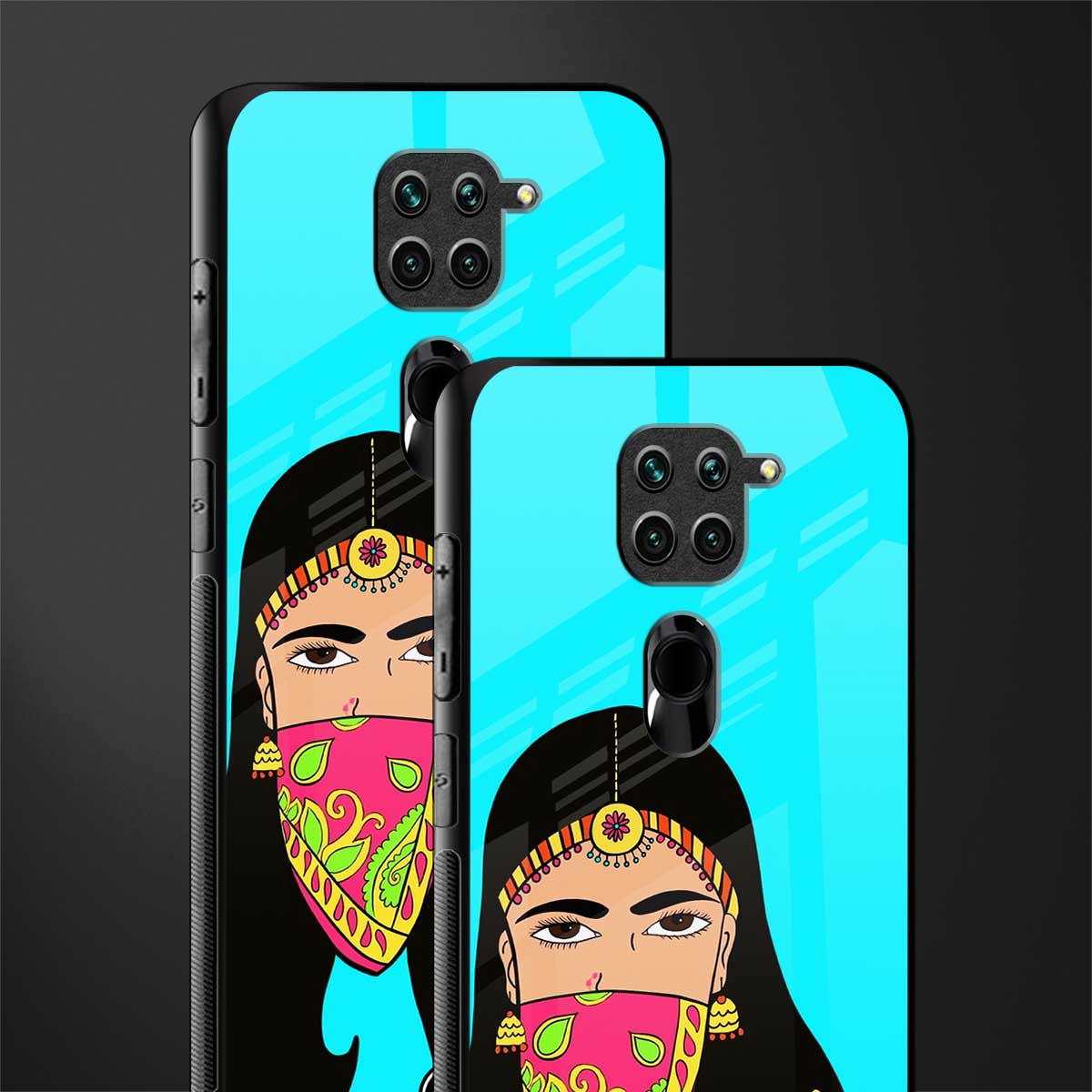 bhaad mein jao glass case for redmi note 9 image-2