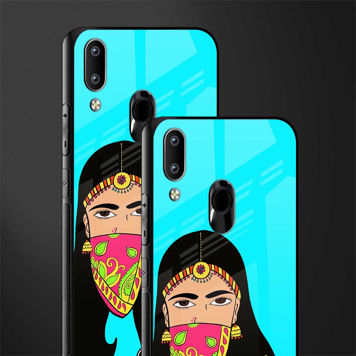 bhaad mein jao glass case for vivo y91 image-2