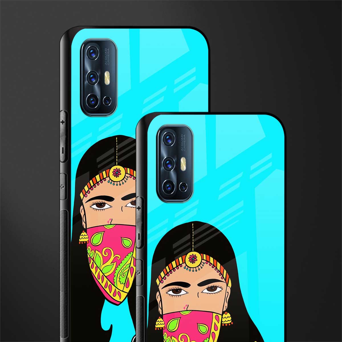 bhaad mein jao glass case for vivo v17 image-2
