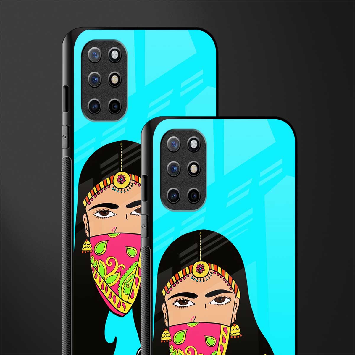 bhaad mein jao glass case for oneplus 8t image-2
