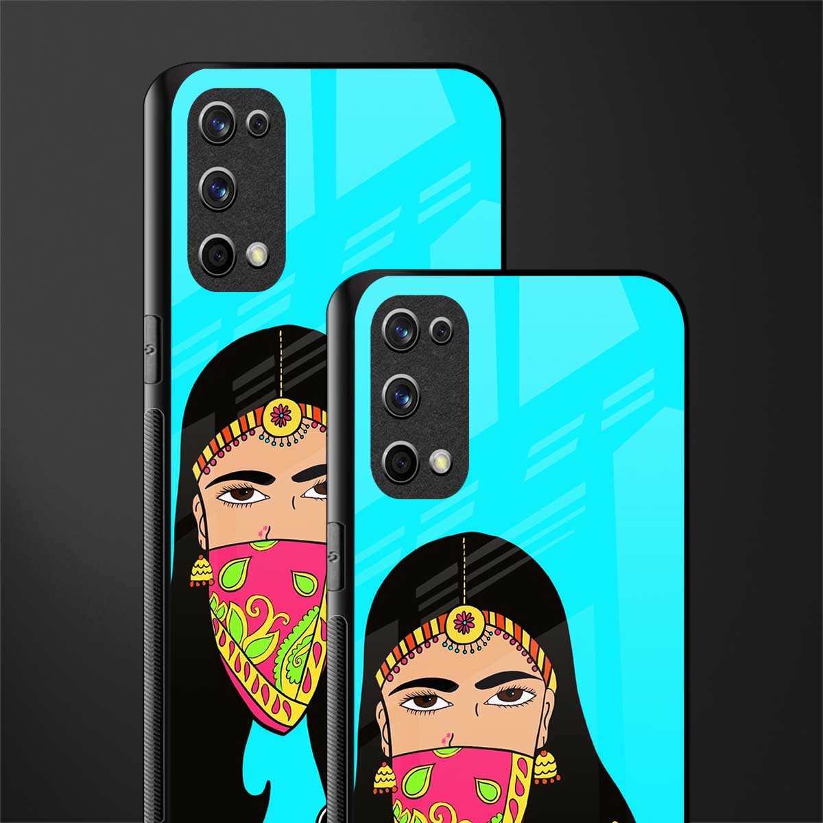 bhaad mein jao glass case for realme x7 pro image-2