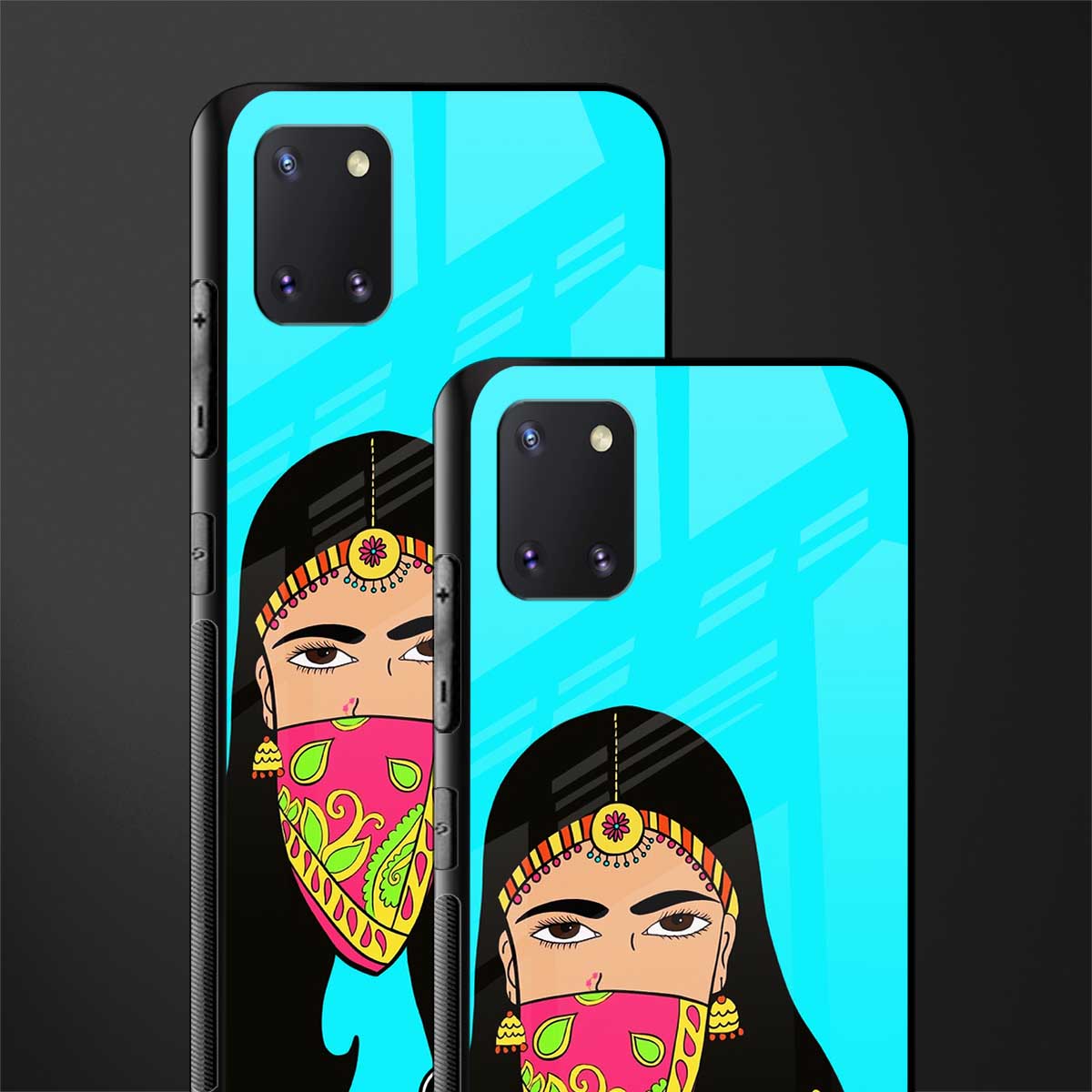 bhaad mein jao glass case for samsung a81 image-2