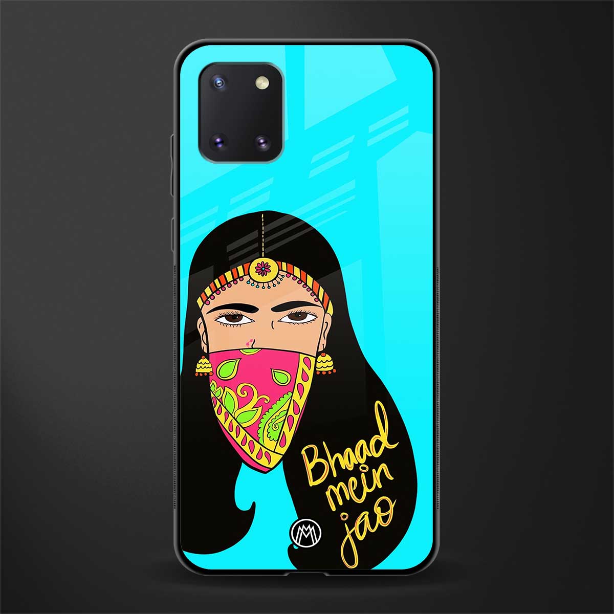 bhaad mein jao glass case for samsung a81 image