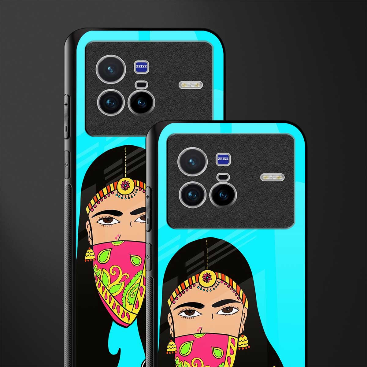 bhaad mein jao glass case for vivo x80 image-2