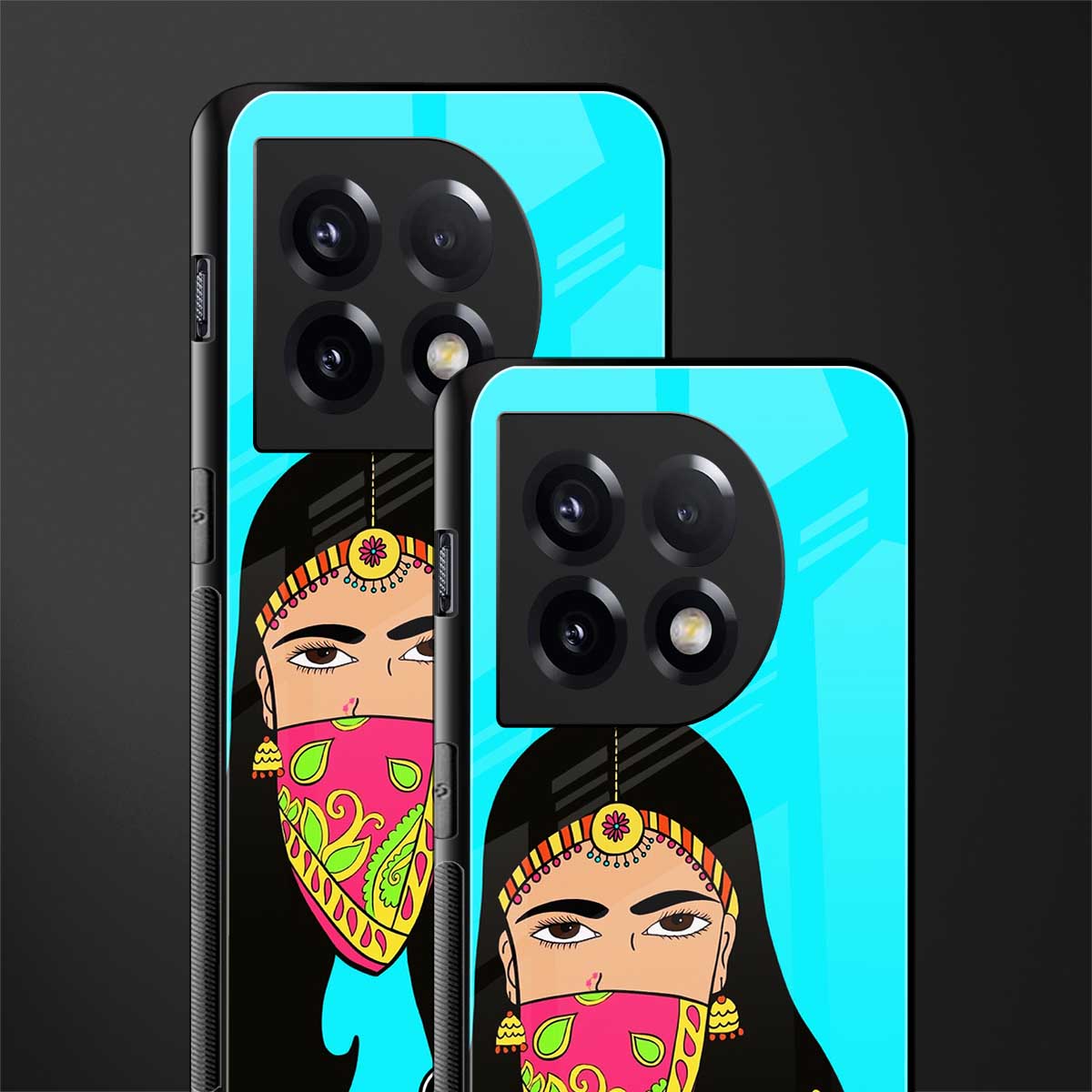 bhaad mein jao back phone cover | glass case for oneplus 11