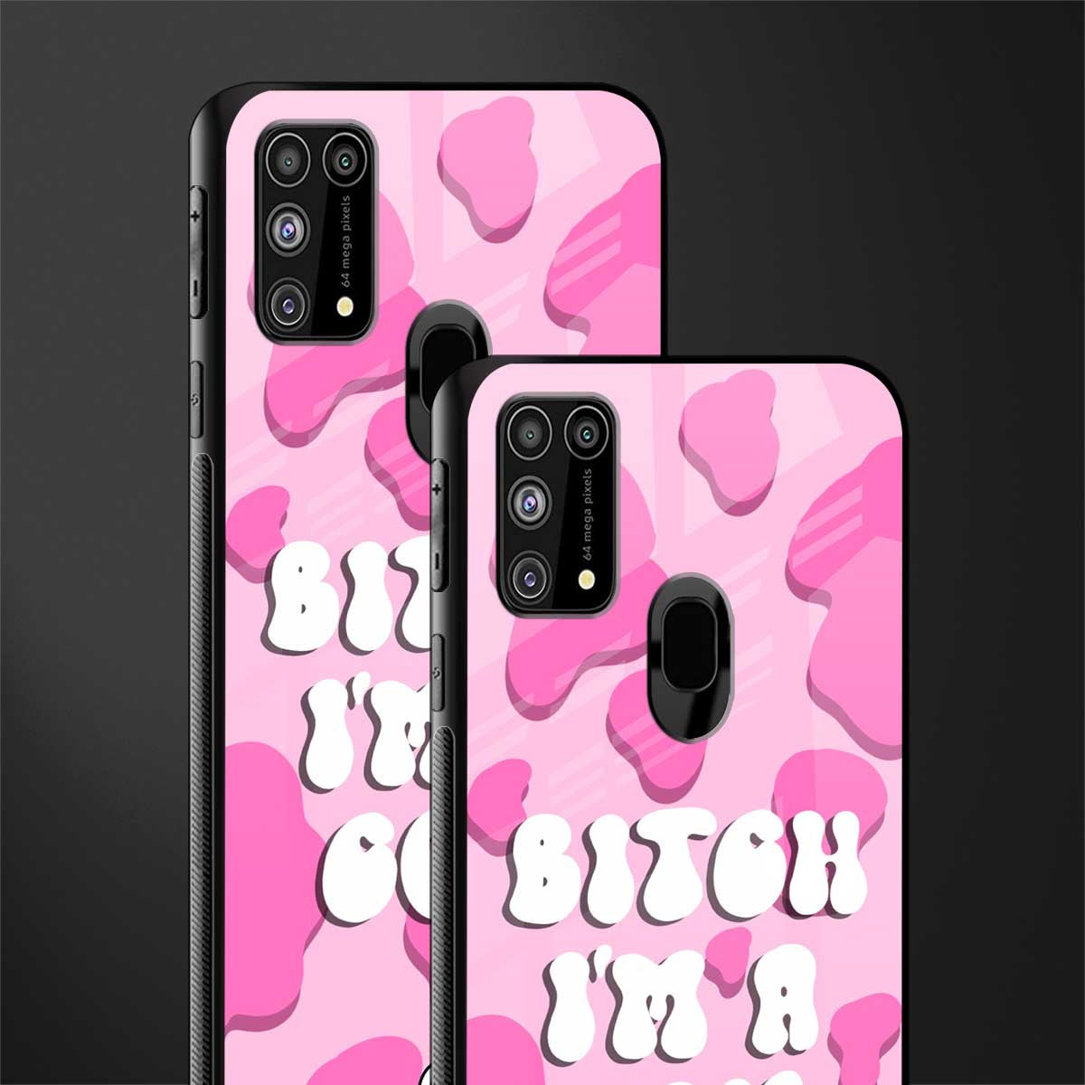 bitch i'm a cow glass case for samsung galaxy f41 image-2